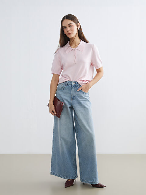 LCW Jeans Women's Wide Leg Jean - S68771Z8-311