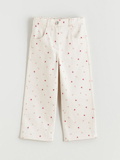 LCW Kids Beli Ayarlanabilir Lastikli Kız Çocuk Pantolon - S68792Z1-LRA