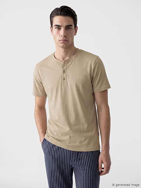 LC WAIKIKI سێتی بیجامەی زۆر نەرم بۆ پیاوان