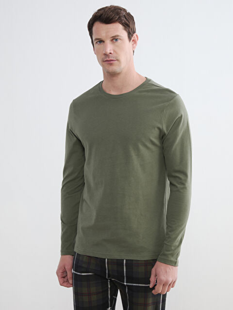 LC WAIKIKI Standart Kalıp Ekose Erkek Pijama Takımı - S68815Z8-HDJ