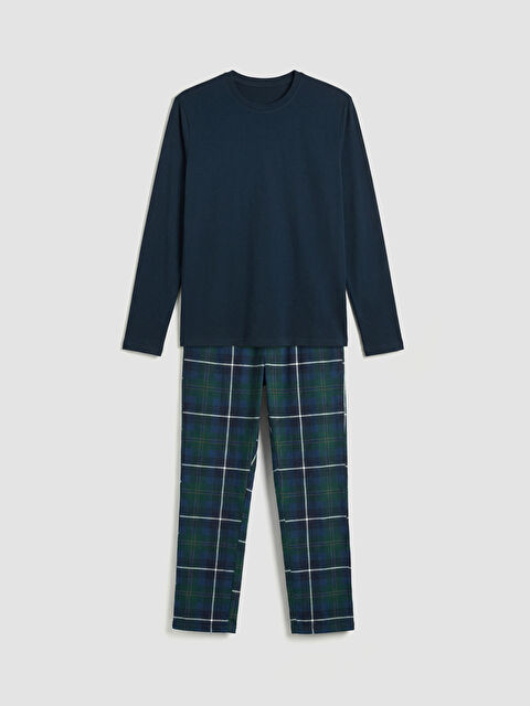 LC WAIKIKI Standart Kalıp Ekose Erkek Pijama Takımı - S68815Z8-RFF