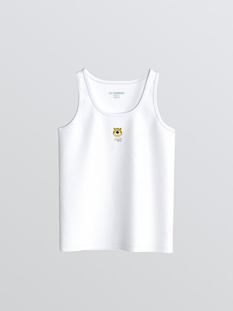 LCW Kids U Yaka Baskılı Erkek Çocuk İç Giyim Atlet - S68880Z1-FFB