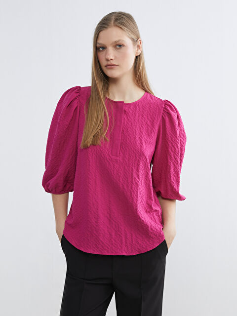 LCWAIKIKI Classic بلوز ئه‌رخه‌وانی / وه‌نه‌وشه‌یی ژن - S68913Z8-HKL