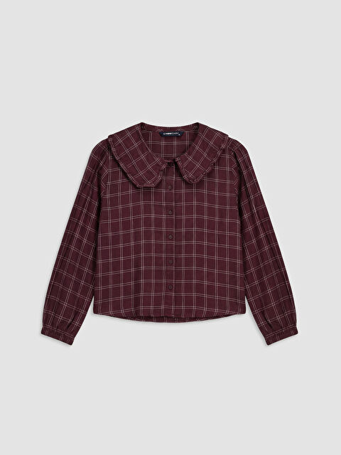 LCWAIKIKI Classic قميص بوردو امرأة