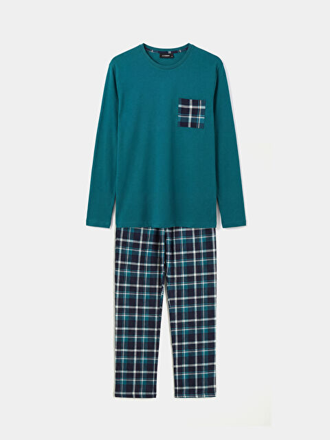LC WAIKIKI Standart Kalıp Ekose Erkek Pijama Takımı - S68937Z8-LSY