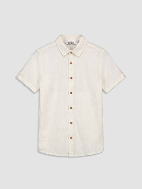 LCW Kids قميص بيج فاتح / ايكرو ولد