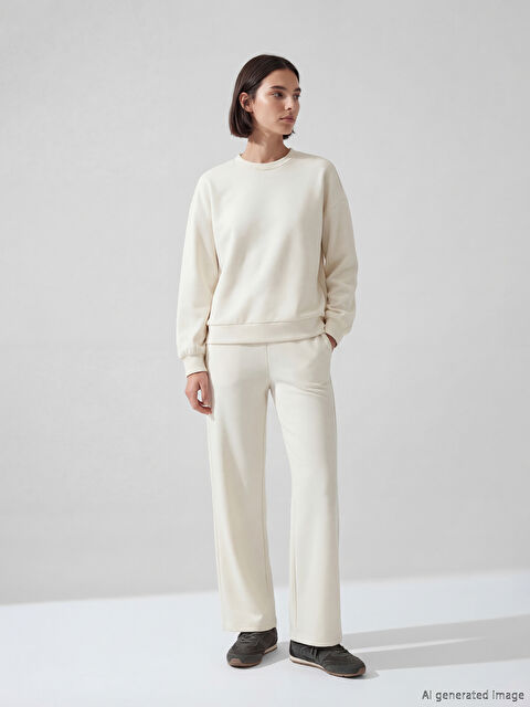 LCW Vision Geniş Paça Soft Touch Kadın Eşofman Altı - S69061Z8-VF5