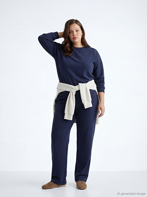 LCW Vision Women's Joggers with Elastic Waistband - S69064Z8-HRC