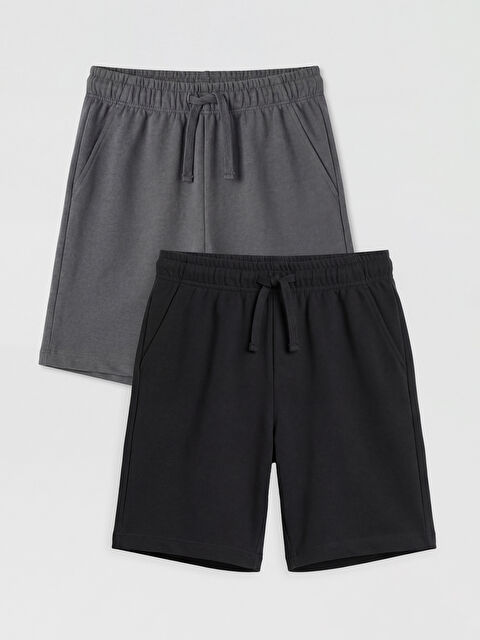 LCW Kids Beli Lastikli Erkek Çocuk Şort 2'li