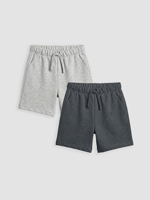 LCW Kids Erkek Çocuk Cepli Şort 2'li - S69086Z1-F8Y