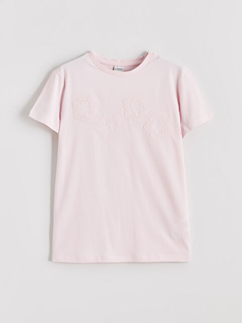 LCW Kids Çiçekli Kız Çocuk Tişört - S69093Z4-ZN8