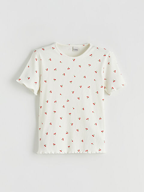 LCW Kids Baskılı Kız Çocuk Tişört - S69104Z4-SWC