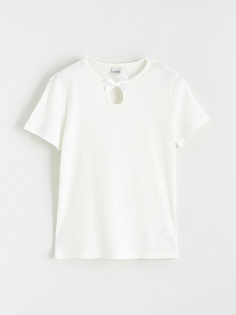 LCW Kids SVETLO BEŽ Majica Devojka - S69111Z4-FDU