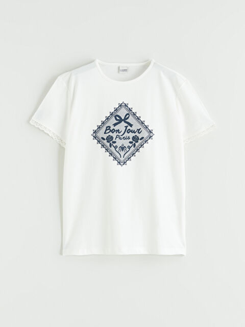 LCW Kids Baskılı Kız Çocuk Tişört - S69112Z4-FDU