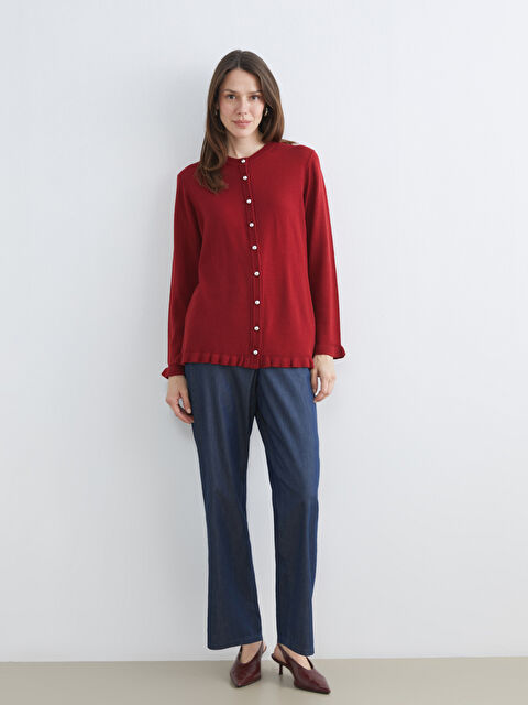 LCW Grace Beli Lastikli Straight Fit Kadın Jean Pantolon - S69130Z8-HNE