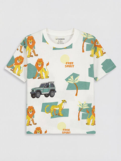 LCW Kids Baskılı Erkek Çocuk Tişört
