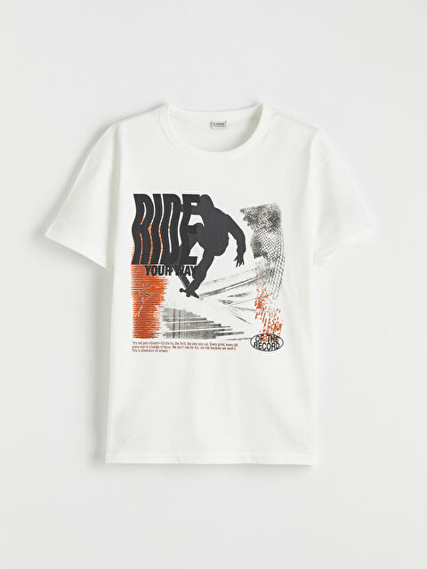 LCW Kids Erkek Çocuk Baskılı Tişört - S69205Z4-R9J