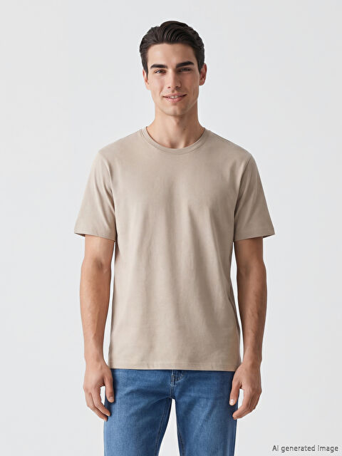 SOUTHBLUE 100% Cotton Regular Fit Basic Thick T-Shirt