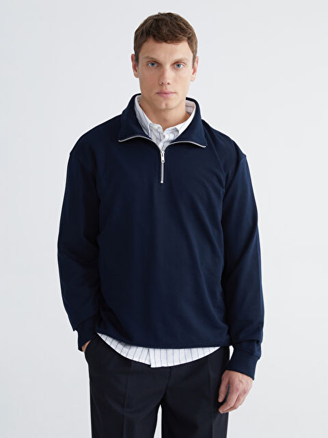 LCW Vision Polo Neck Men's Sweatshirt - S69289Z8-RFH