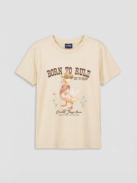 LCW Kids Қыздар сарғыш Футболка - S69295Z4-FF7