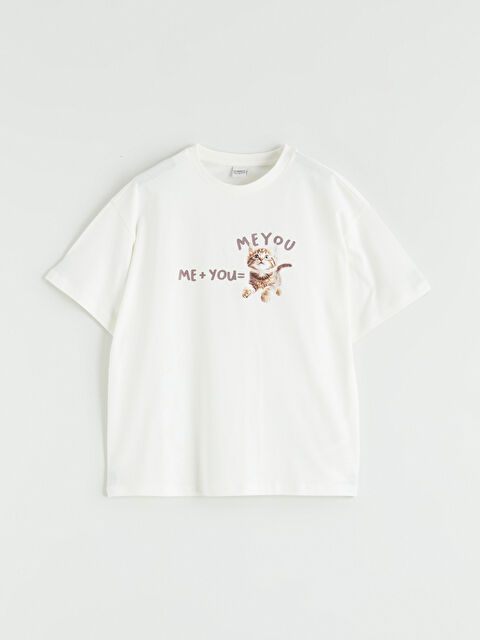 LCW Kids Baskılı Kız Çocuk Tişört - S69296Z4-R9J