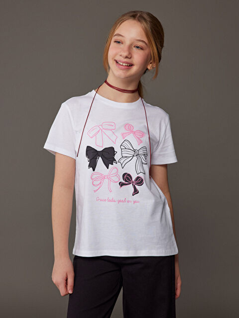 LCW Kids Girl WHITE T-Shirt - S69298Z4-Q6K