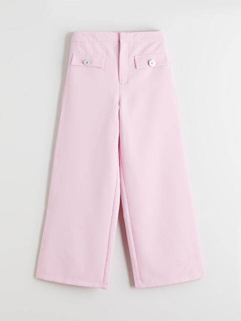LCW Kids Girls' Wide-Leg Trousers - S69346Z4-G8E