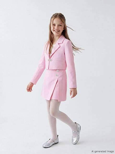 LCW Kids Girls' Short Skirt with Elastic Waistband - S69368Z4-G8E