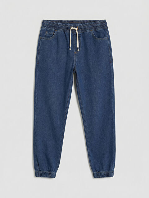 LCW Kids Beli Lastikli Erkek Çocuk Jogger Jean Pantolon - S69417Z4-507