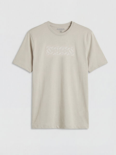 LCWAIKIKI Classic Printed Jersey Men's T-Shirt - S69424Z8-ZRT