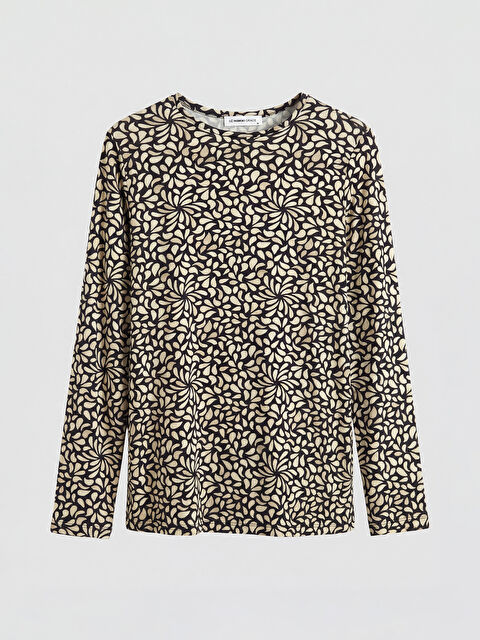 LCW Grace Bisiklet Yaka Desenli Bluz - S69429Z8-LQA