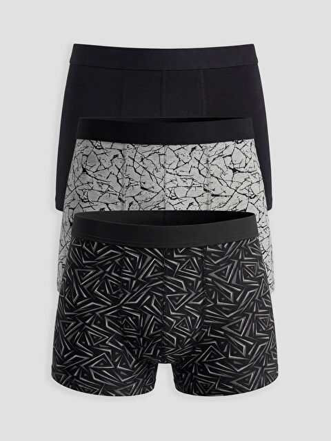 LC WAIKIKI Regular Fit Pamuklu Erkek Boxer 3'lü - S69446Z8-LRW