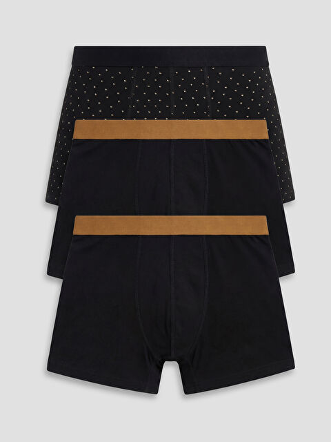 LC WAIKIKI Standart Kalıp Pamuklu Erkek Boxer 3'lü - S69467Z8-LQJ