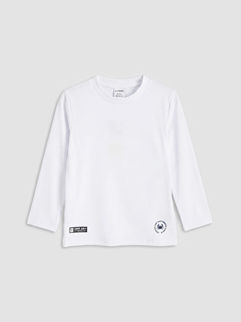 LCW Kids Uv Korumalı Erkek Çocuk Yüzme Giyim Üst