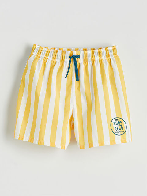 LCW Kids Çizgili Baskılı Erkek Çocuk Yüzme Şort - S69512Z1-LUF