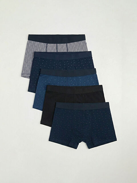 LC WAIKIKI Standart Kalıp Pamuklu Esnek Erkek Boxer 5'li - S69528Z8-LSJ