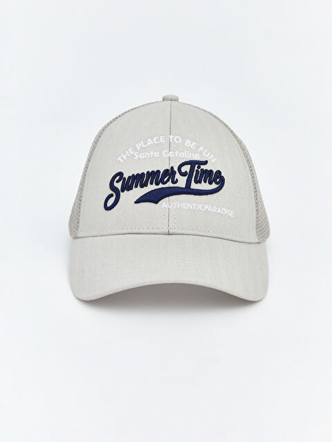 LCW ACCESSORIES Yazı Nakışlı Erkek Kep Şapka - S69550Z8-ZY1