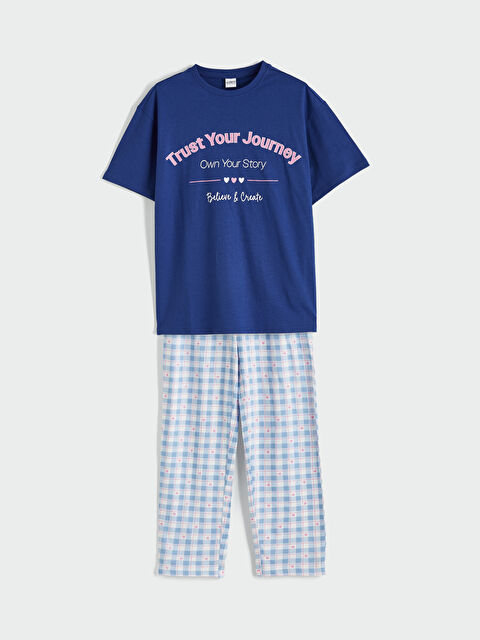 LCW Kids Baskılı Kız Çocuk Pijama Takımı - S69612Z4-HRS