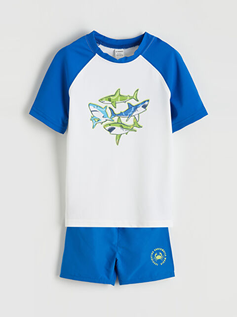 LCW Kids Dječak BIJELA Komplet kupaći kostim