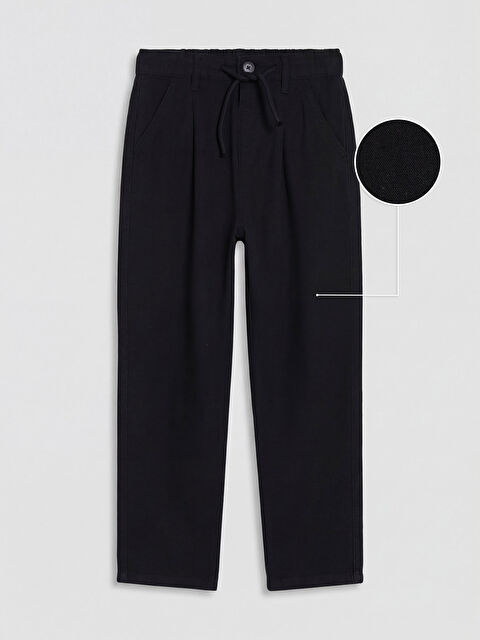 LCW Kids Loose Fit Erkek Çocuk Keten Pantolon