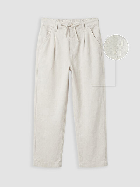LCW Kids oose Fit Erkek Çocuk Keten Pantolon