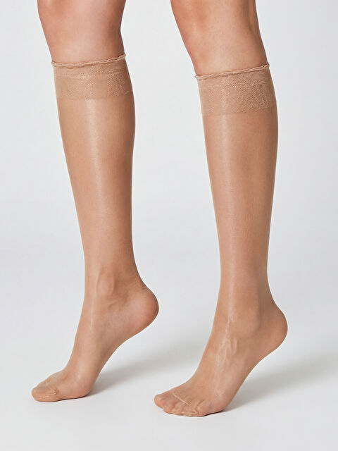 LCW DREAM 15 Denye Kadın Diz Altı Çorap 2'li - S69734Z8-HZZ