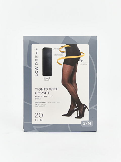 LCW DREAM 20 Denye Mat Kadın Korseli Külotlu Çorap - S69742Z8-J0F