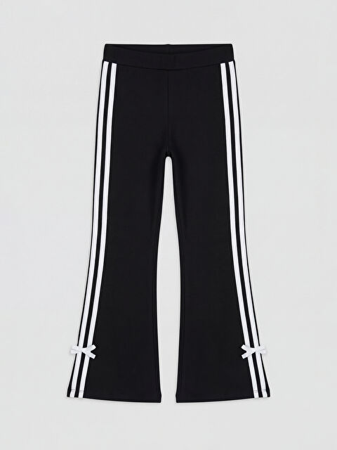 LCW Kids Şeritli Kız Çocuk İspanyol Paça Tayt