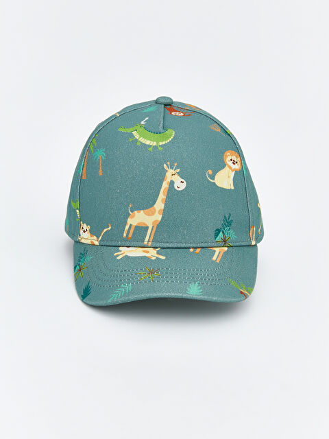 LCW HOME Hayvan Baskılı Erkek Bebek Kep Şapka - S69807Z1-GC8