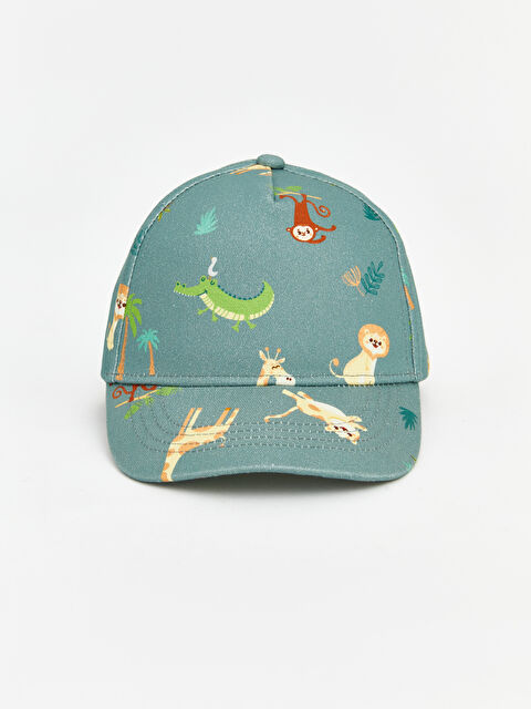 LCW HOME Hayvan Baskılı Erkek Bebek Kep Şapka - S69807Z1-GC8