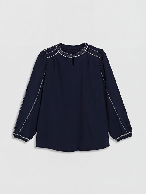 LCW Grace Hakim Yaka Nakışlı Bluz