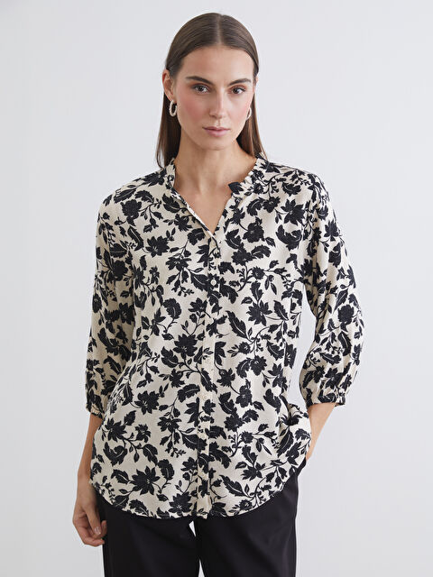 LCW Grace Notch Neck Floral Blouse - S69899Z8-LQA