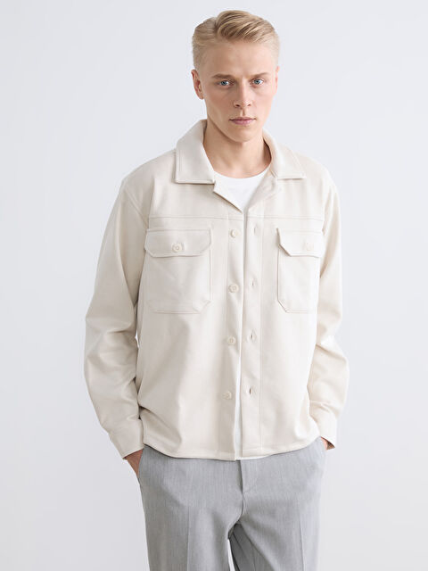 LCW Vision Regular Fit Erkek Gömlek Ceket - S69918Z8-ZC8