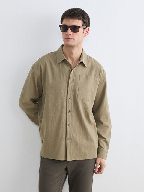 LCW Vision Regular Fit Gabardin Erkek Gömlek - S69940Z8-GXF